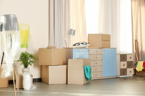 Moving team coordinating access and delivery for an office relocation in Marylebone