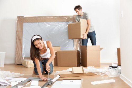 Removal team planning a flat move in Marylebone