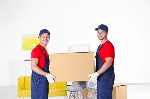 Removal team planning a move in Marylebone with boxes and furniture
