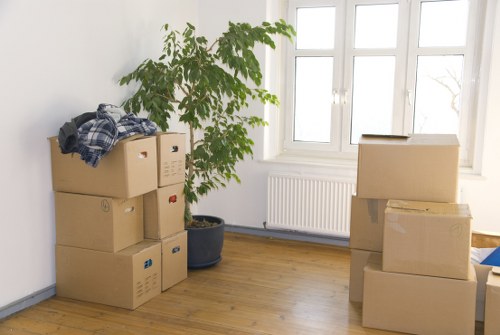 Loading furniture into a truck for a Marylebone relocation