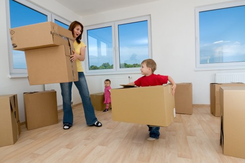 Careful loading of furniture during a Marylebone pick-up