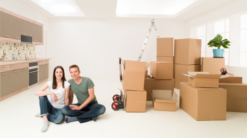 Office furniture dismantling and packing for a central London move in Marylebone