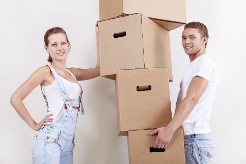 Local removals van for student belongings in Marylebone