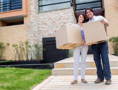 Professional team handling a commercial relocation in central London